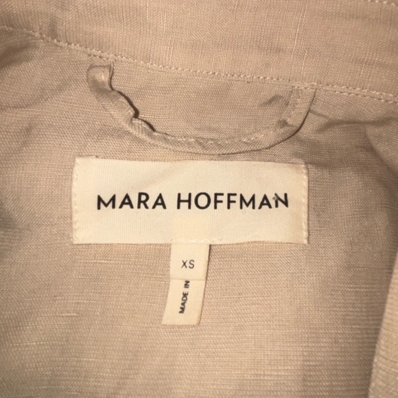 Mara Hoffman beige linen blend jumpsuit size XS - Picture 2 of 3